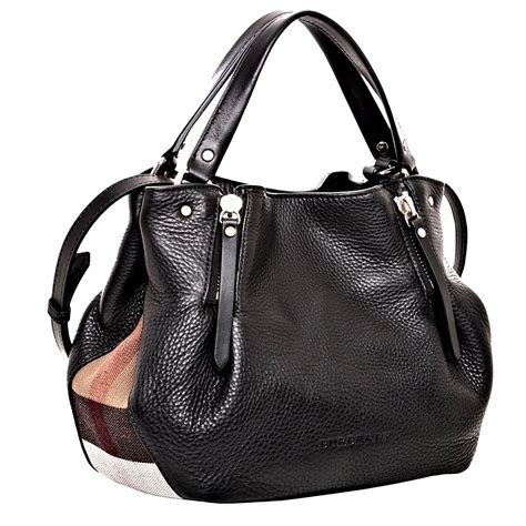 burberry black handbag sale|authentic black Burberry handbag.